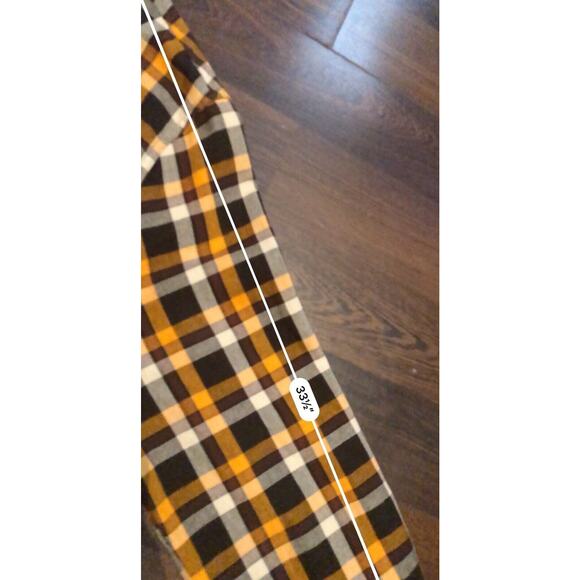 AKOO Shirt Mens Sz L Orange Black Buffalo Check Elbow Pads/PatchesUp Cargo - Picture 11 of 13